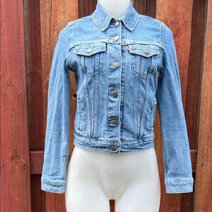 Levi's Premium Light Blue Denim Fabric Jeans Jacket Size XS